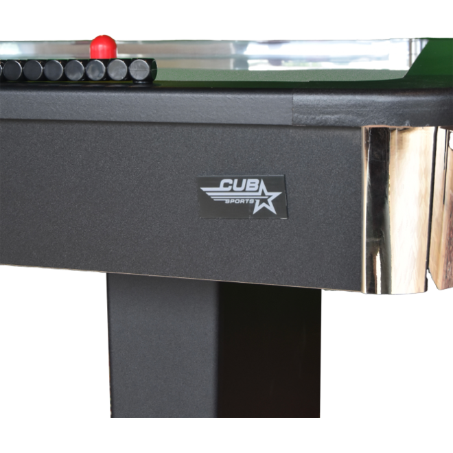 Airhockeytafel Plymouth 7ft + RVS speelveld en 73mm pucks (speelklaar)