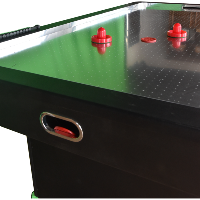 Airhockeytafel Plymouth 7ft + RVS speelveld en 73mm pucks (speelklaar)