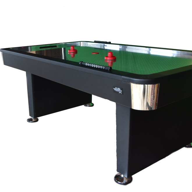 Airhockeytafel Plymouth 7ft + RVS speelveld en 73mm pucks (speelklaar)