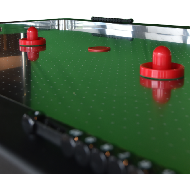 Airhockeytafel Plymouth 7ft + RVS speelveld en 73mm pucks (speelklaar)