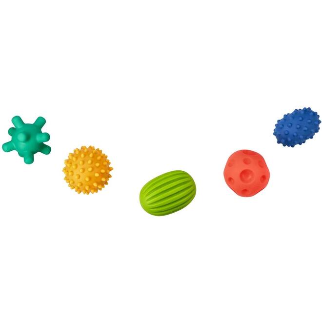 Mom's Care sensorisch speelgoed pastel ballen set - 5 stuks voor baby’s