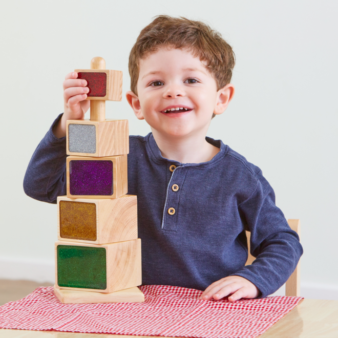 Stapeltoren met glitters