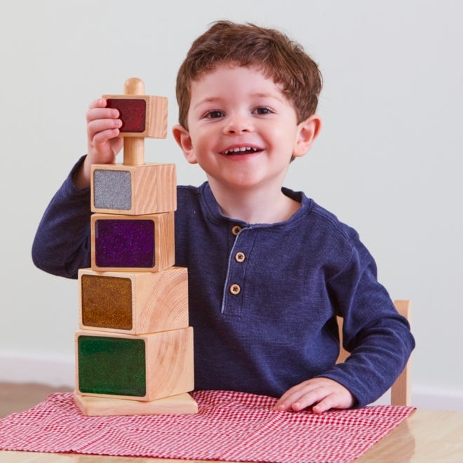 Stapeltoren met glitters