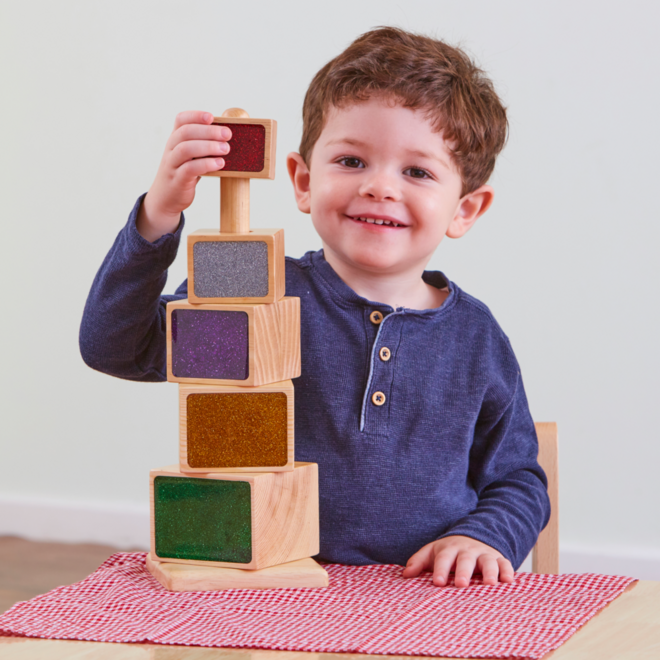 Stapeltoren met glitters