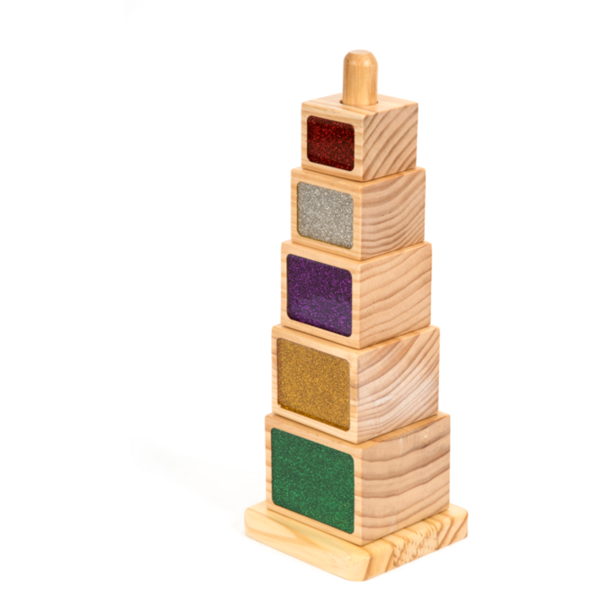 Stapeltoren met glitters