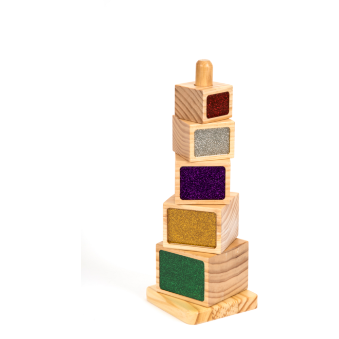 Stapeltoren met glitters
