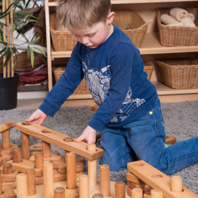 Houten Reuze Stapel en Bouwset