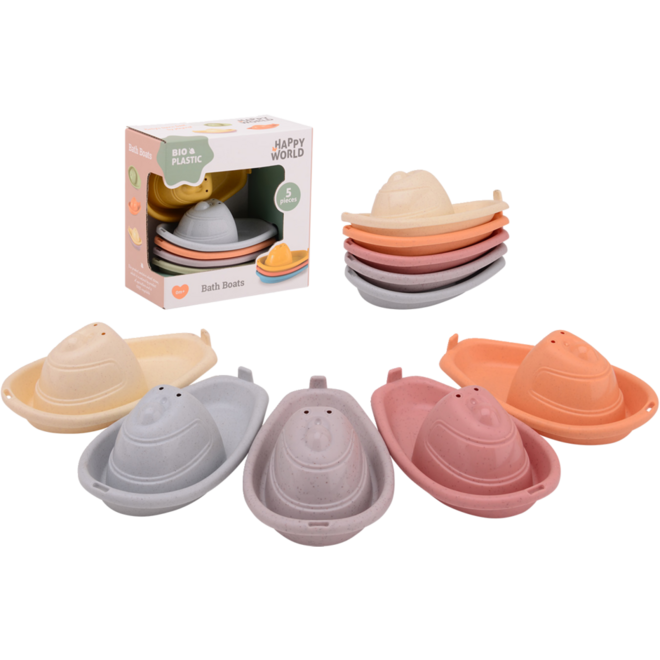 Bootjes Bio plastic Happy World