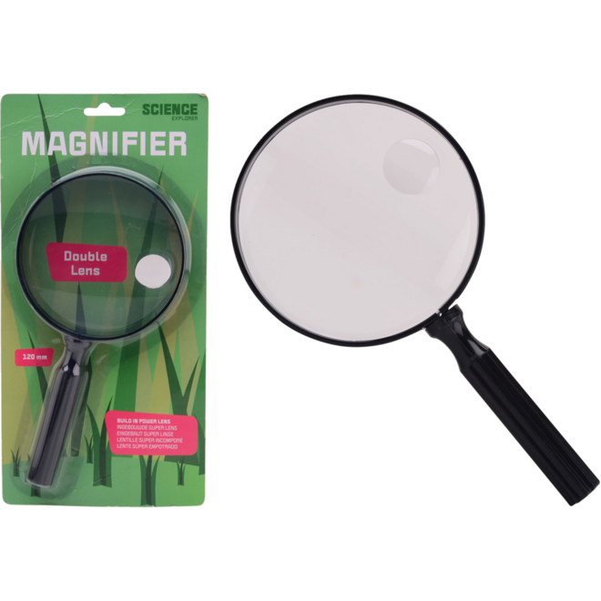 Vergrootglas met dubbele lens