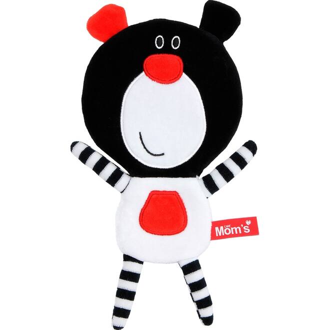Soft baby toys - Crispy Comforter Teddy Boo Black