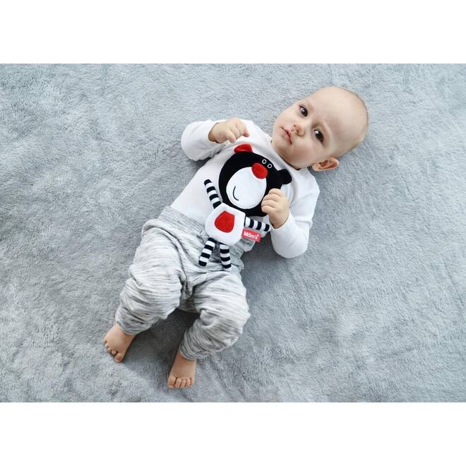 Soft baby toys - Crispy Comforter Teddy Boo Black