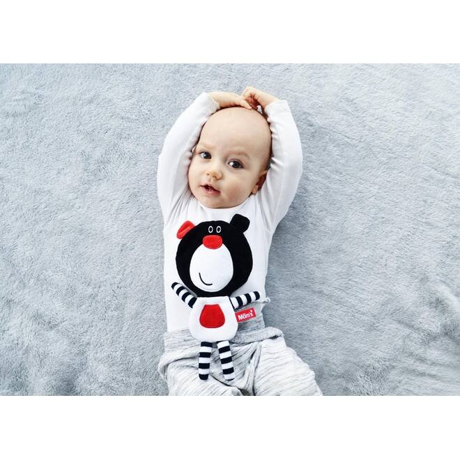 Soft baby toys - Crispy Comforter Teddy Boo Black