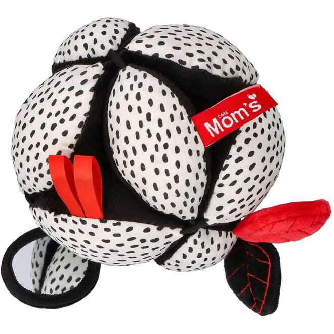 Soft baby toys - Montessori Ball with mirror White