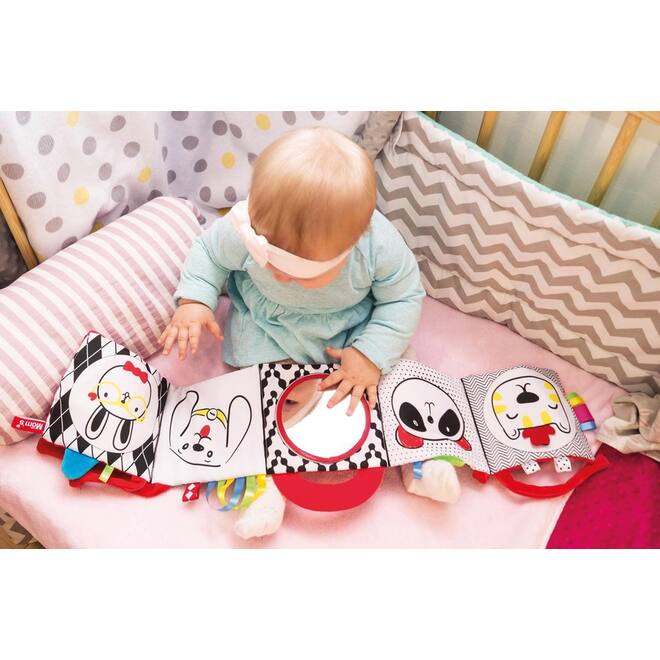 Soft baby toys - Bumper coth White & Black book