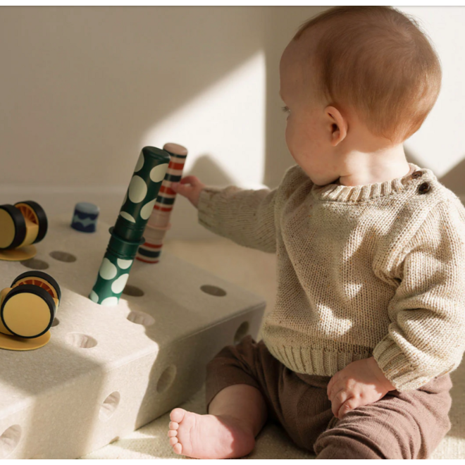 MODU | Baby activiteitenset Sand grey / Honey yellow