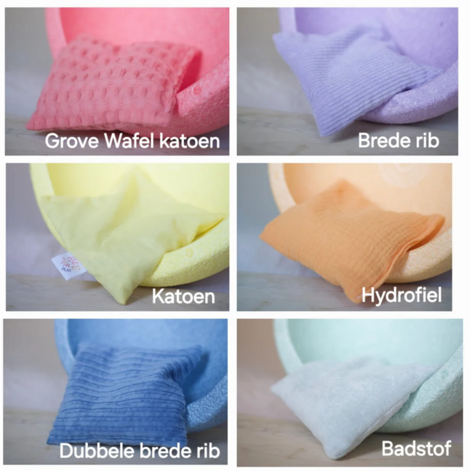 Pittenzakjes sensorisch | pastel, 6 stuks