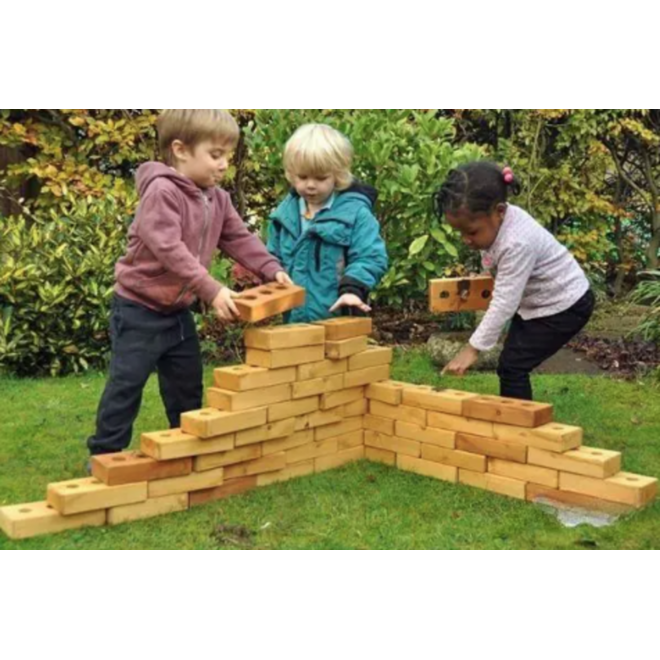 Blokken, lichtgewicht, zacht hout, 30 stuks