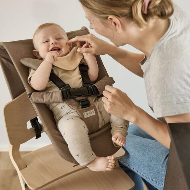 Leander newborn seat for highchair, Cool grey