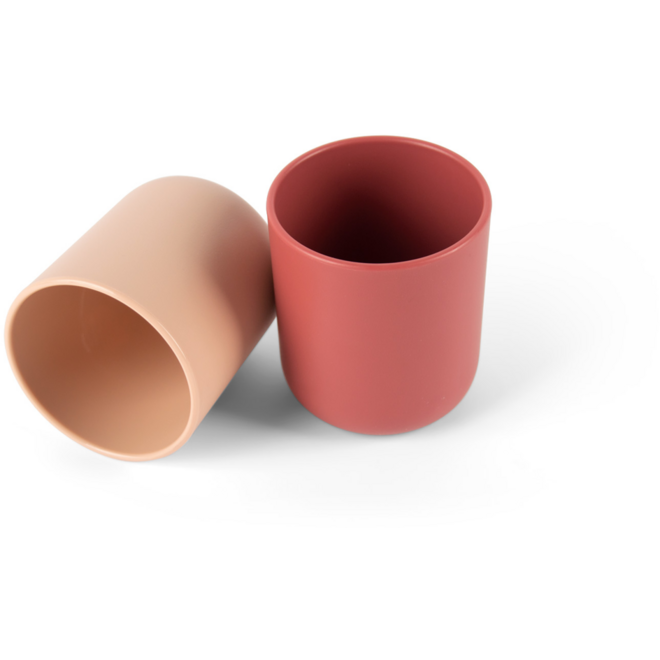 Tiny Biobased drinkbekers, 2 stuks, zand en terra