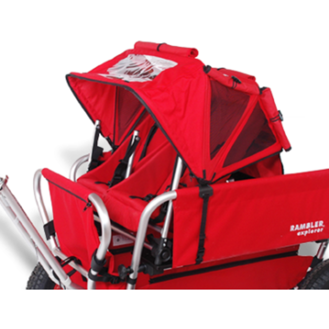 Rambler kap voor babyzitjes rood
