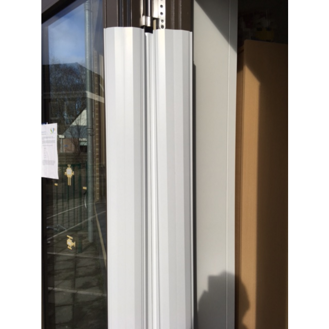 Vingerbeschermingsprofiel extreme 195 cm wit