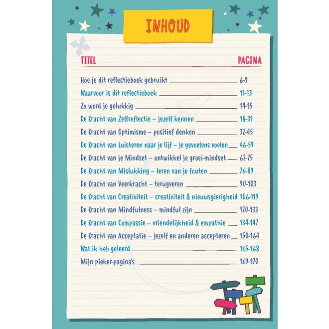 Sterk in je schoenen Reflectieboek schoolset 5 stuks