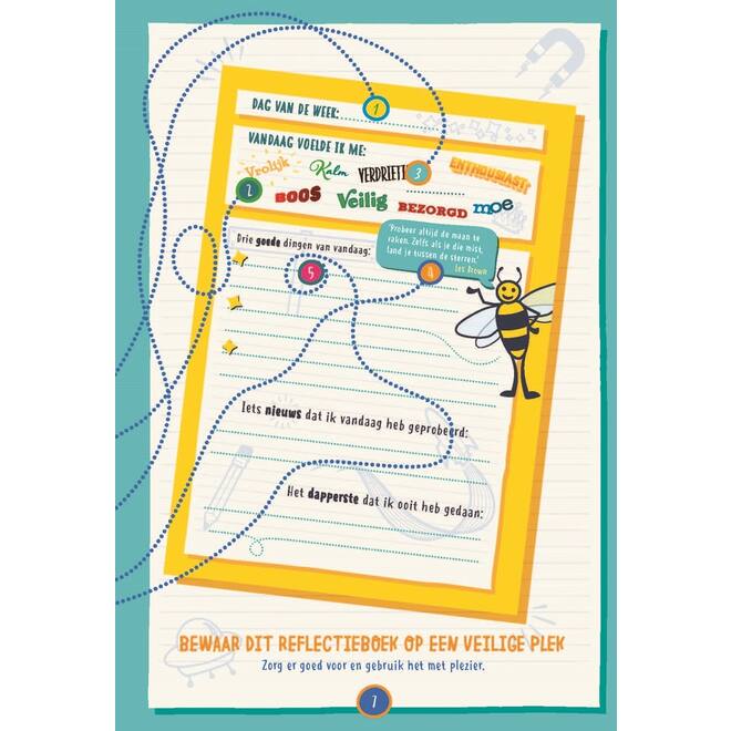 Sterk in je schoenen Reflectieboek schoolset 5 stuks