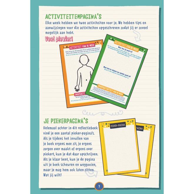 Sterk in je schoenen Reflectieboek schoolset 5 stuks