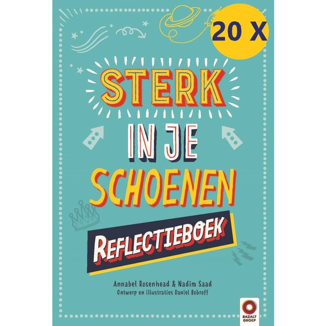 Sterk in je schoenen Reflectieboek schoolset 20 stuks