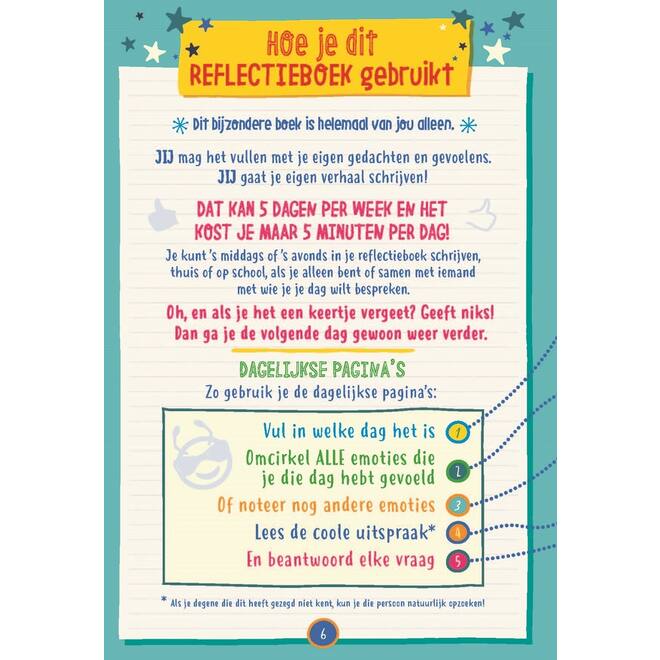 Sterk in je schoenen Reflectieboek schoolset 20 stuks