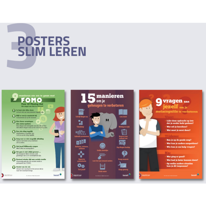 Posterset Slim leren (ongevouwen)