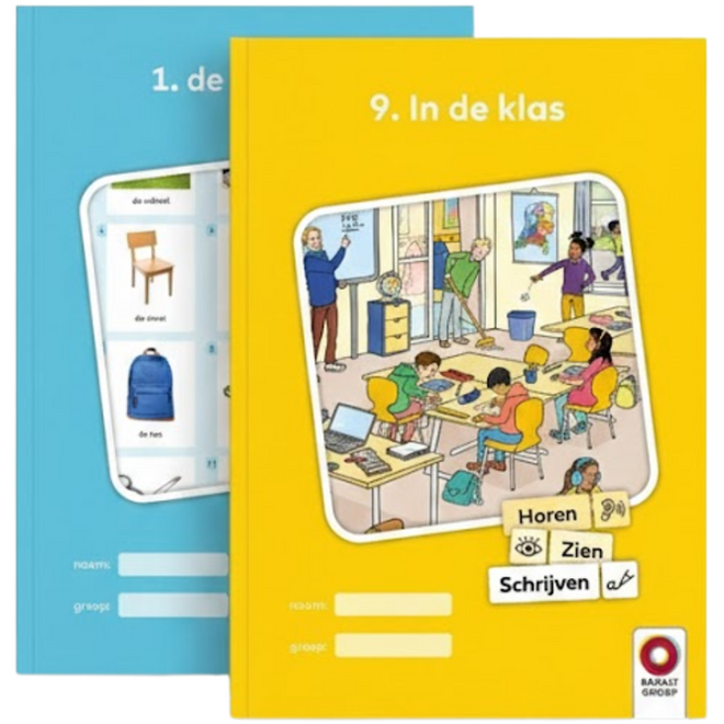 Horen, Zien en Schrijven 2 Werkboeken niveau 1 en 2 (Startboek, 1-16)