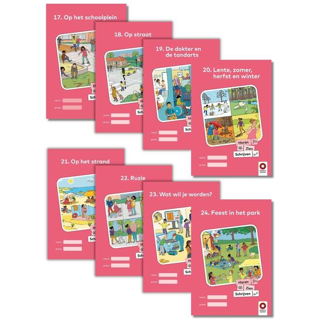 Horen, Zien en Schrijven 2 Werkboeken niveau 3 (17-24)