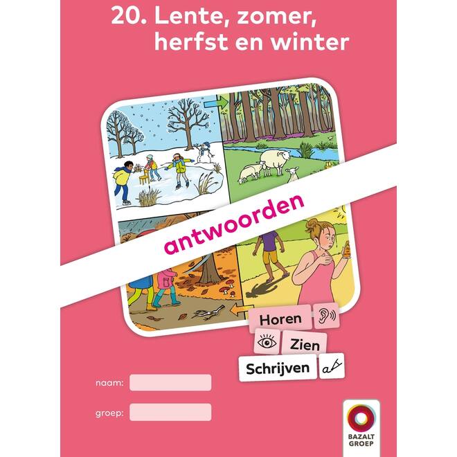 Horen, Zien en Schrijven 2 Antwoordenboek 20 (niveau 3)