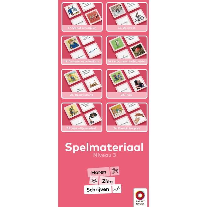 Horen, Zien en Schrijven 2 Spelmateriaal niveau 3