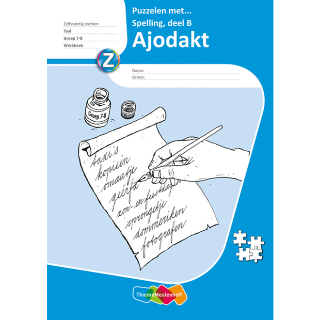 Puzzelen met spelling werkboek B groep 7-8 (5 stuks)