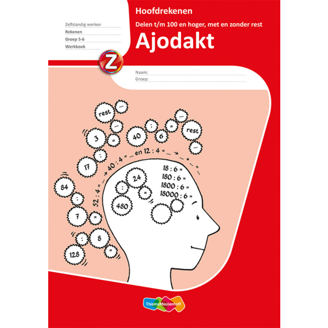 Hoofdrekenen delen t/m 100 en hoger met/zonder rest werkboek groep 5-6 (5 stuks)