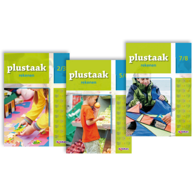 Plustaak rekenen groep 2-8 werkboeken serie B