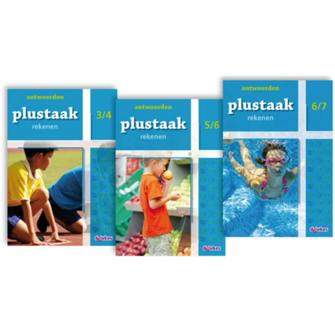 Plustaak rekenen groep 2-8 antwoordenboeken serie B