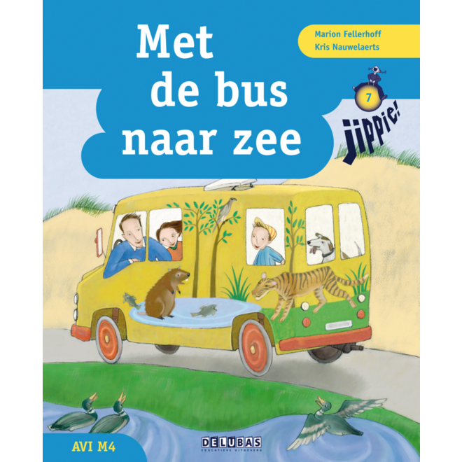 Jippie leesboek 7 - met de bus naar zee - avi M4