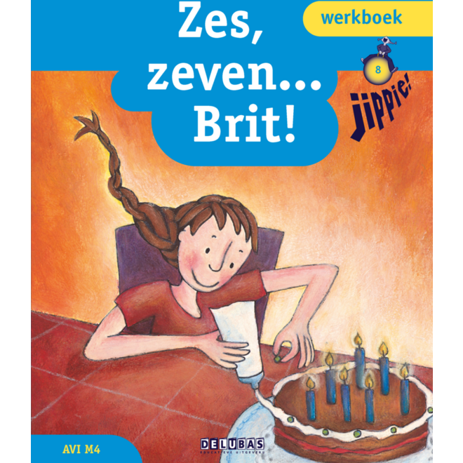 Jippie werkboek 8 - zes - zeven Brit - avi M4 (5 stuks)