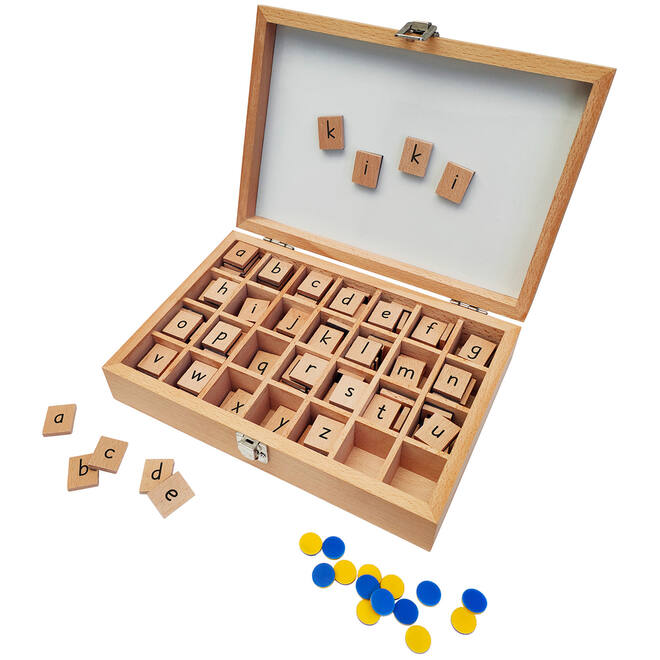 Atlantis Start letterdoos met magnetische letterblokjes en fiches