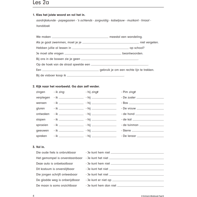 Blokboek taal groep 6 (5 stuks)