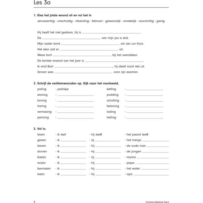 Blokboek taal groep 6 (5 stuks)
