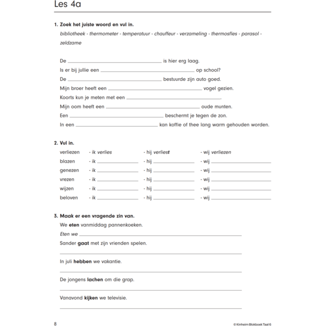 Blokboek taal groep 6 (5 stuks)