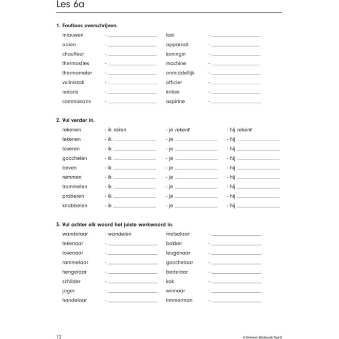 Blokboek taal groep 6 (5 stuks)