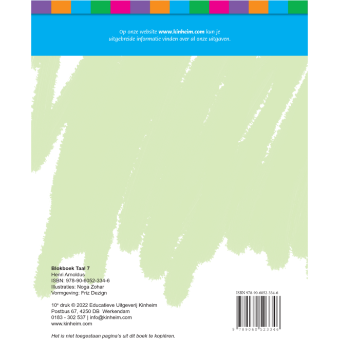 Blokboek taal groep 7 (5 stuks)