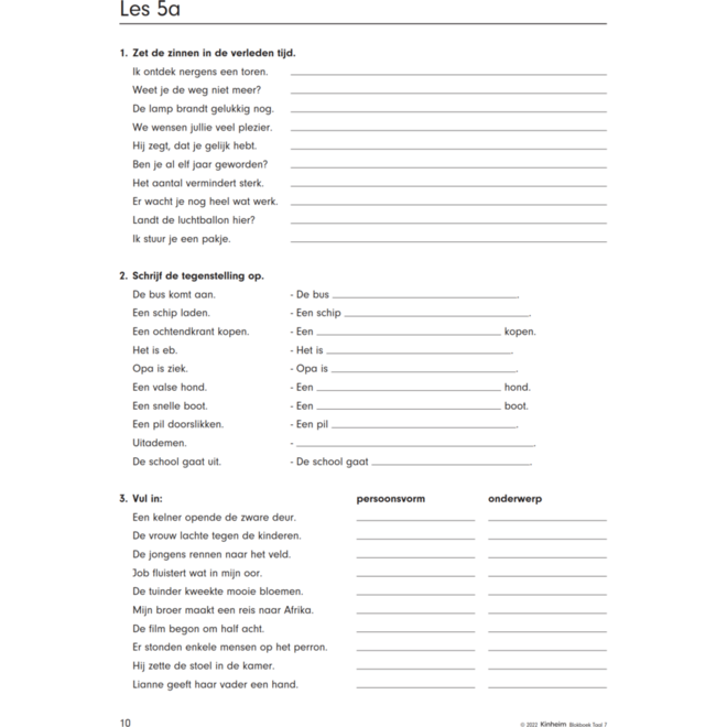 Blokboek taal groep 7 (5 stuks)
