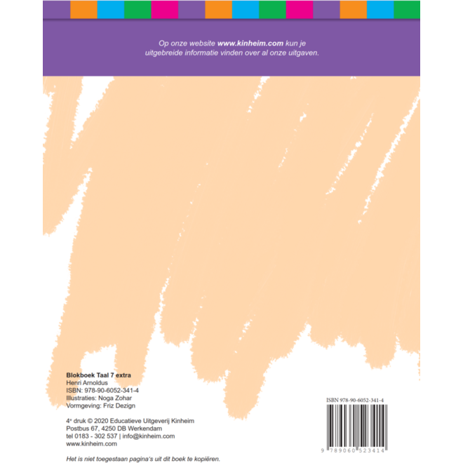 Blokboek taal groep 7 extra (5 stuks)