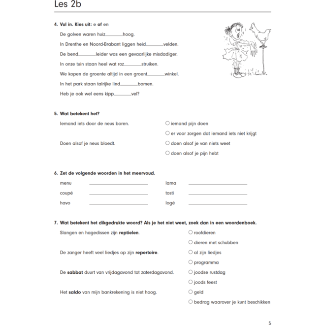Blokboek taal groep 8 extra (5 stuks)